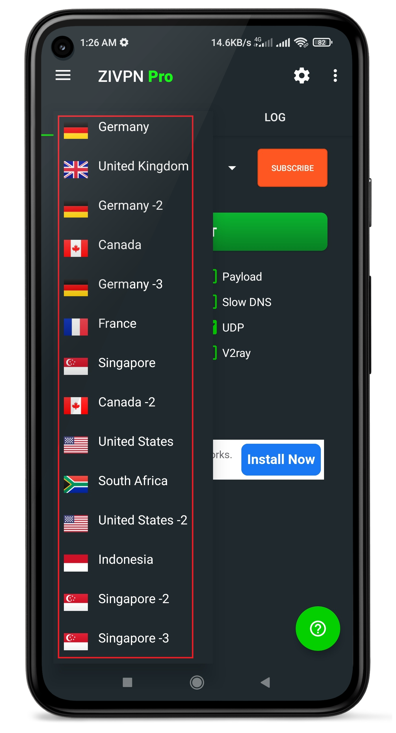 Built-In UDP Server Connection